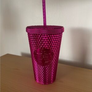 Starbucks Metallic Pink Tumbler 12 oz